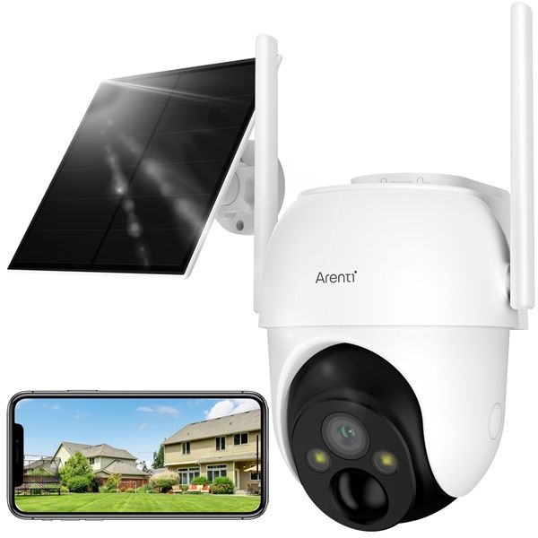 ARENTI IP wifi PT dmkamera - GO2T + SP2 (3MP, 4mm, kltri, IR10m, 5200mAh, microSD, mikrofon, hangszr, SP2 napelem)