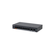 DAHUA PoE switch - CS4010-8ET-60 (Cloud menedzsment; 8x100Mbps PoE + 2x 1Gbps uplink, 60W)