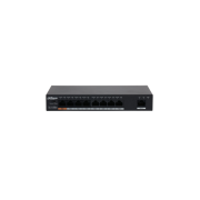 DAHUA PoE switch - PFS3009-8ET1GT-96 (1x 10/100 (HighPoE/PoE+/PoE) + 7x 10/100(PoE) + 1x 10/100/1000 uplink, 96W)