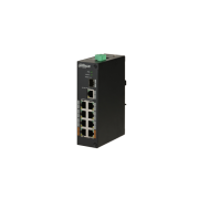 DAHUA PoE switch - PFS3110-8ET-96 (8x 100Mbps PoE (96W) + 1x 1Gbps + 1 SFP, 53VDC)