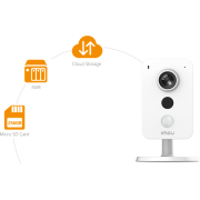 IMOU IP wifi csempekamera - Cube (2MP, 2,8mm, H265, IR10m, Mikrofon, Hangszr, microSD, DC12V1A)
