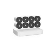 TENDA cskamera szett - K8P-4TR (8x 4MP, H265, IR30m, 1x NVR 8xPoE, USB, RJ45)