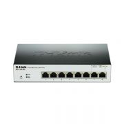 D-link 8-Port Gigabit PoE Smart Switch (8 x PoE ports, fanless)