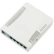 Mikrotik RouterBOARD 951G-2HnD with 600Mhz CPU, 128MB RAM, 5xGbit LAN, built-in 2.4Ghz 802b/g/n 2x2 two chain
