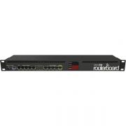 Mikrotik 1U rackmount, 5xEthernet, 5xGigabit Ethernet, USB, LCD, PoE out on port 10, 600MHz CPU, 128MB RAM