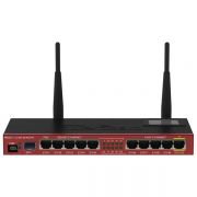 Mikrotik RouterBOARD 2011UiAS-2HnD with Atheros 74K MIPS CPU, 128MB RAM, 1xSFP port, 5xLAN, 5xGbit LAN