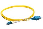 Linkeasy Duplex patch kbel 2 x SC/UPC + 2 x LC/UPC csatlakozval, 3mm duplex core 9/125 LSZH, 3 m