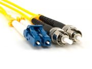 Linkeasy Duplex patch kbel 2 x ST/UPC + 2 x LC/UPC csatlakozval, 3mm duplex core 9/125 LSZH, 15 m