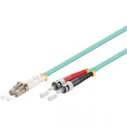 Linkeasy Duplex patch kbel 2 x ST/UPC + 2 x LC/UPC csatlakozval, 3mm duplex core 50/125 OM3 LSZH, 10 m