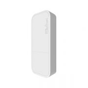 Mikrotik wAP, 2.4Ghz 802.11b/g/n Dual Chain wireless with integrated antenna, RouterOS L4, white outdoor encl