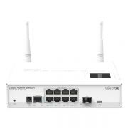 Mikrotik Cloud Router Switch 109-8G-1S-2HnD-IN with Atheros AR9344 CPU, 128MB RAM, 8xGigabit LAN, 1xSFP, 2.4G