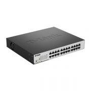 D-link 24-Port Gigabit PoE Smart Switch (12 x PoE ports, fan)
