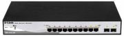 D-link 10-Port Gigabit PoE+ Smart Switch inc. 2 SFP Ports POE budget 130W - Power budget 130W - 8 x PoE+ 10