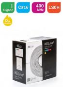 KELine Giga kbel FTP (F/UTP) 4x2xAWG24 Cat.5E, LSOH halognmentes 305m, Euroclass Dca