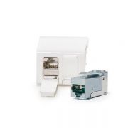 KELine Cat.6A, Modulo45, 2xRJ45/s, HD padldobozba, csatornba