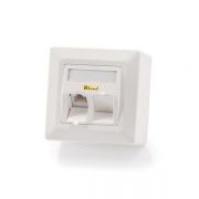 KELine Giga Modulo50 Cat.5E, 2xRJ45/u, falon kvli, csatlakozval
