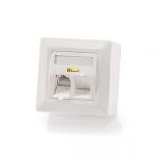 KELine Giga+ Modulo50 Cat.6, 2xRJ45/u, falon kvli, csatlakozval