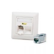 KELine Cat 6A, Modulo50, 2xRJ45/s, HD sllyesztett