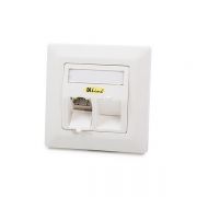 KELine Cat 6A, Modulo50, 2xRJ45/s, sllyesztett, csatlakozval