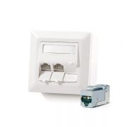 KELine Cat.6A, Modulo50, 3xRJ45/s, HD falon kvli