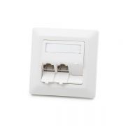KELine Cat 6A, Modulo50, 3xRJ45/s, sllyesztett, csatlakozval