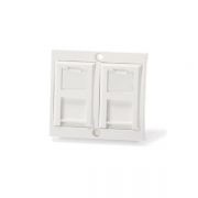 KELine Cat 6A, Modulo50, 2xRJ45/s, sllyesztett Legrand Valena kerethez rednys porvdvel, csatlakozval