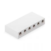 KELine Giga Falon kvli doboz Cat.5E 6xRJ45/s, csatlakozval